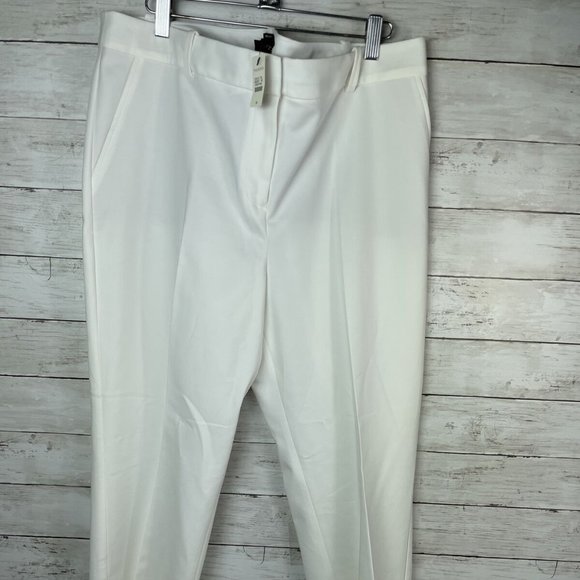Talbots Pants - Talbots Freeport White Women's Trouser Dress Pants Pleated Front Plus SZ16 NWT